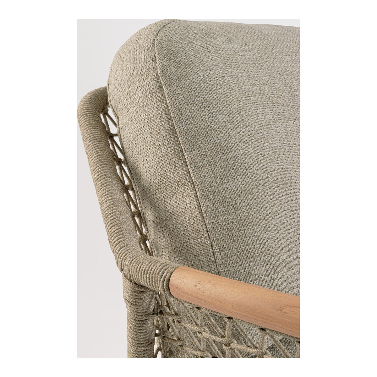3-Sitzer Gartensofa Eulero - Aluminium Anthrazit & Olefin-Geflecht Taupe, inkl. Kissen