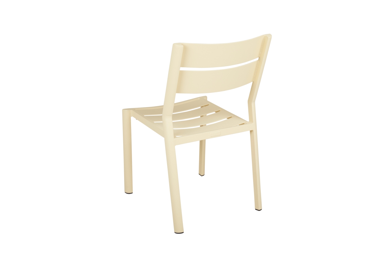 Gartenstuhl Delia aus Aluminium, Lemon