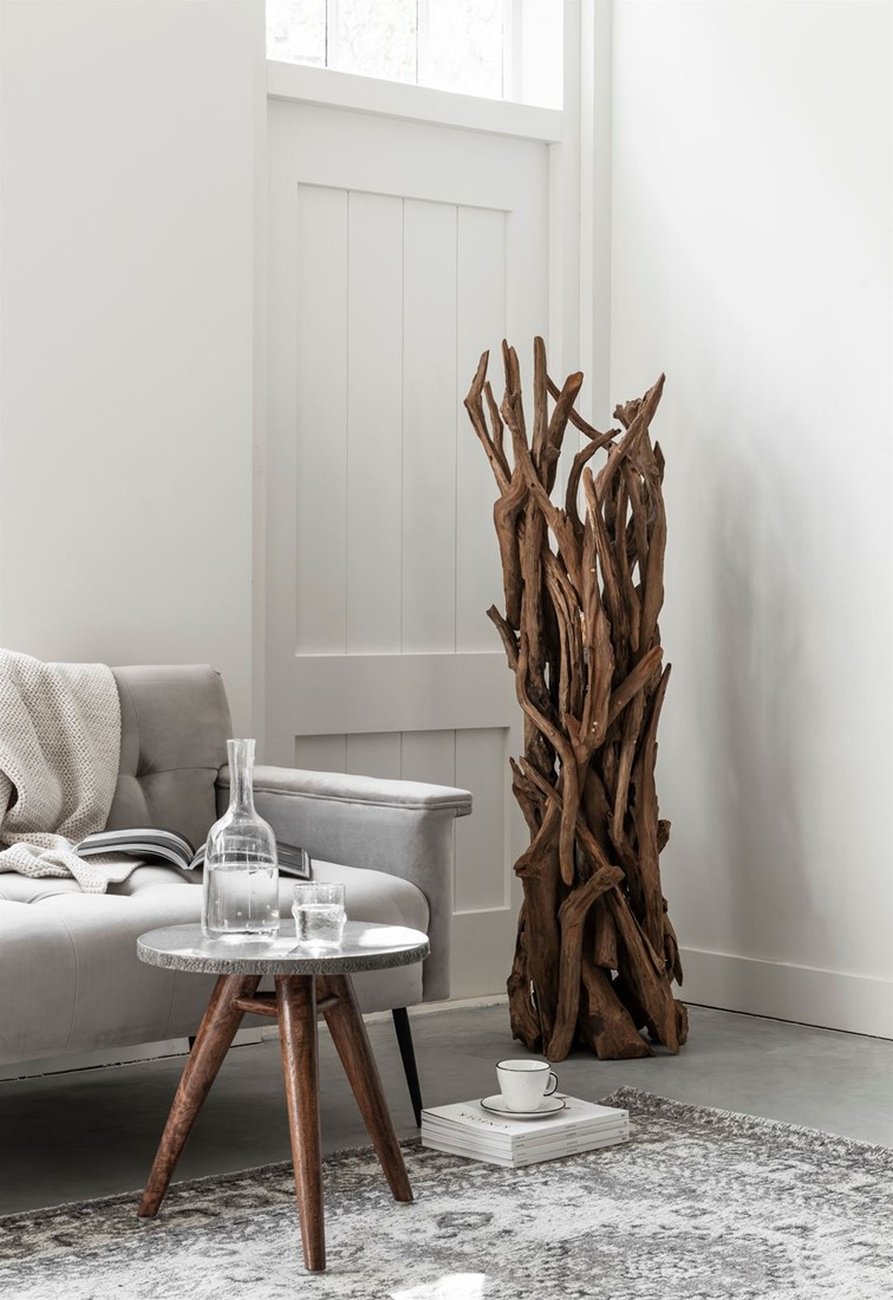 Stehleuchte Spot aus Teakholz