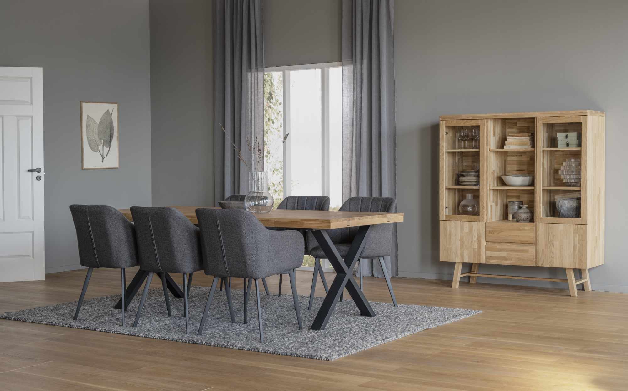 Jetzt entdecken: Esstisch Brooklyn, X-Gestell, 220cm, Natur mit hochwertiger Verarbeitung.