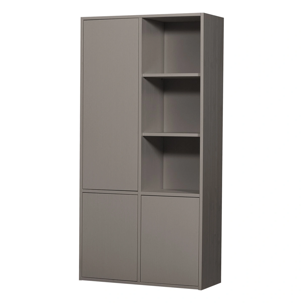 Schrank Merel - Kiefernholz warmes Grau, 100 cm