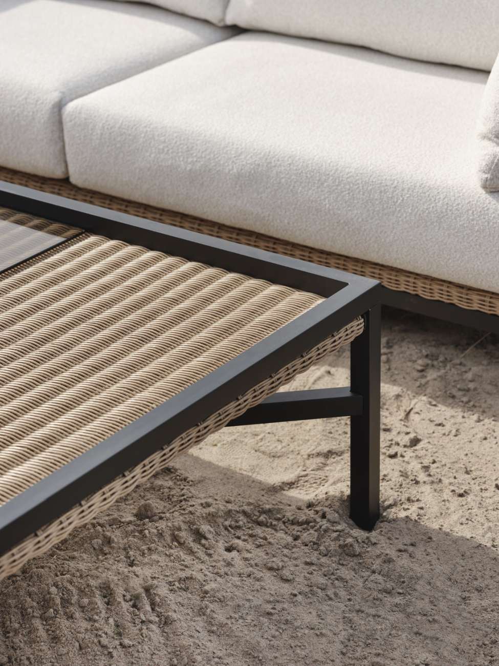 Gartencouchtisch Shell 150x80 cm