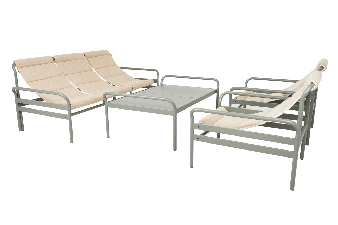 Gartencouchtisch Sling aus Aluminium, Nordic Green