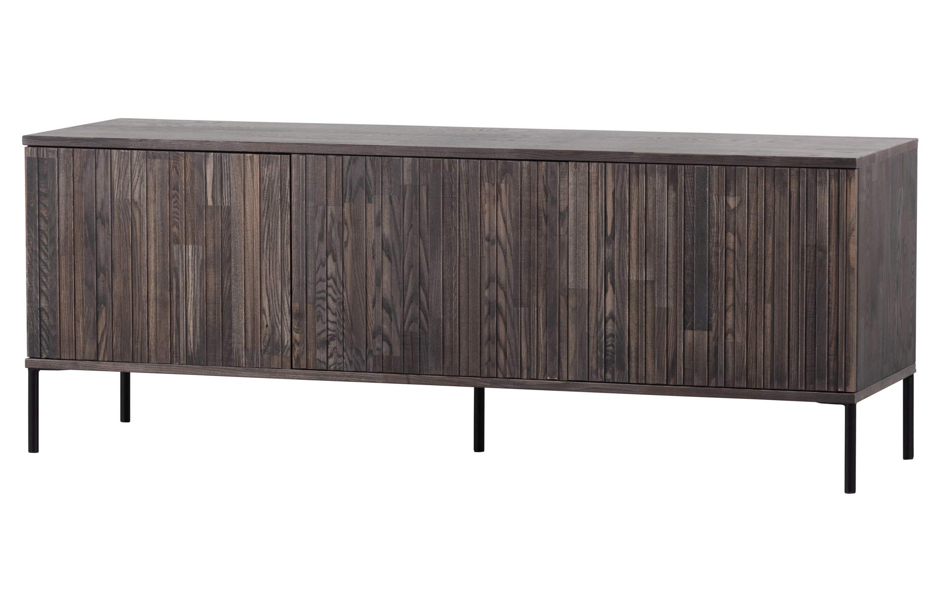 TV-Board Gravure aus Eschenholz 150 cm, Espresso TV Board Gravure aus Eschenholz 150 cm, Espresso