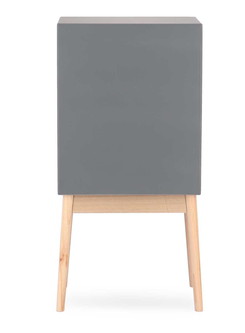 Kommode Ordinary aus Kiefernholz Grau, 5 Schubladen