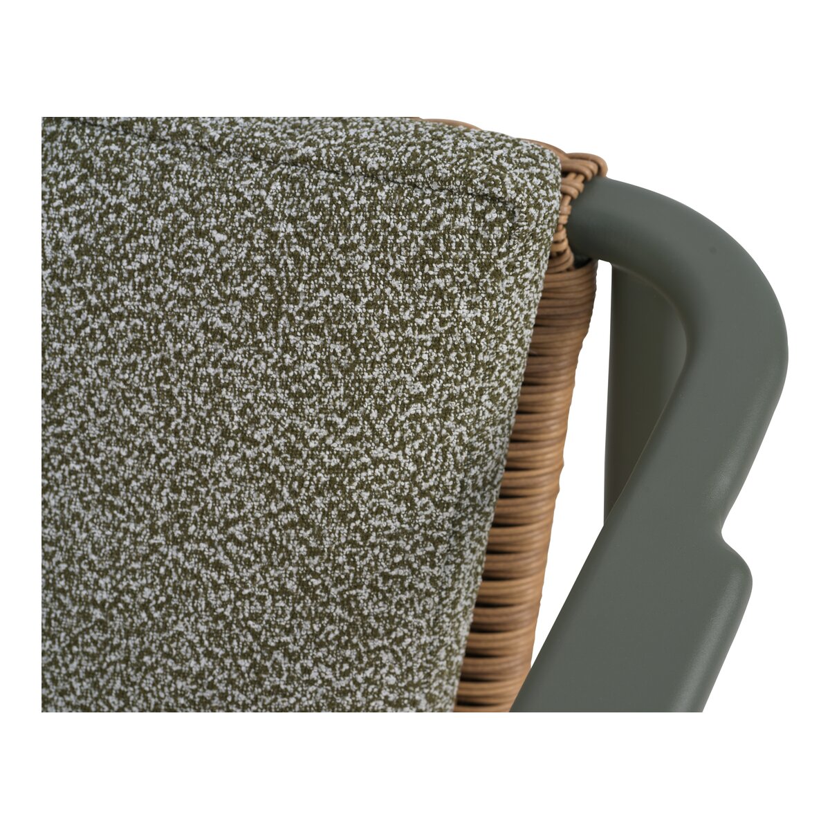 Gartensofa Motty 2-Sitzer, Aluminium & Polyrattan, Nordic Green/Verde Grün