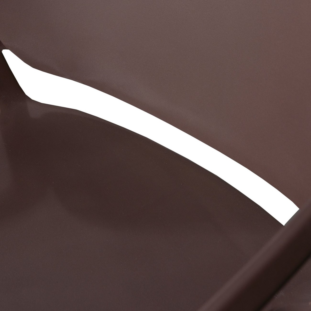 Stapelstuhl Bent aus Kunststoff, Lila / Braun