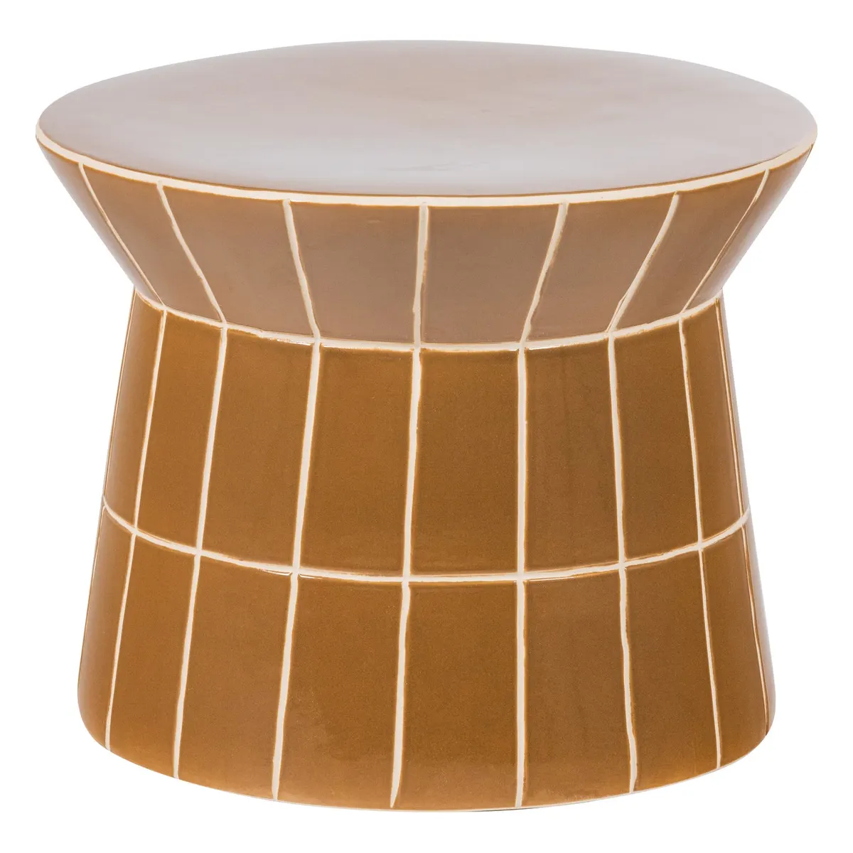 Beistelltisch Plu - Keramik Honiggelb