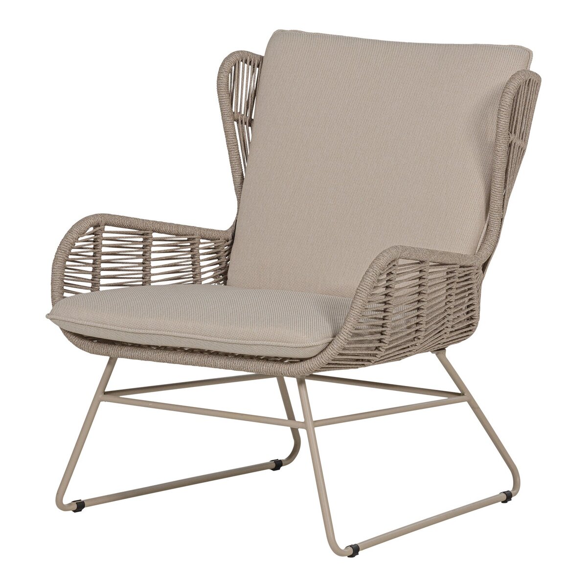 Gartensessel Grace 2er-Set - Metall & Seil, Sand