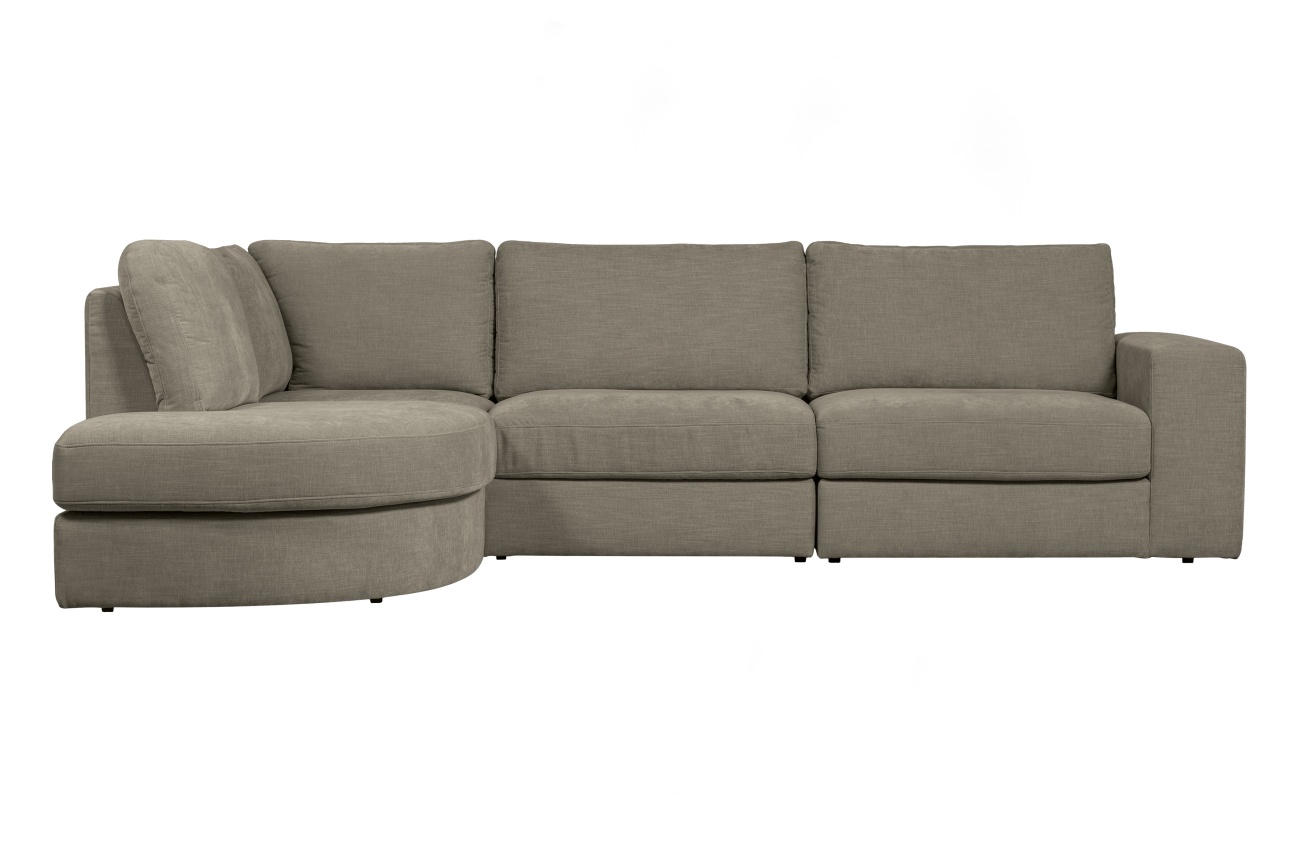 Ecksofa Family aus Webstoff Links, Grau Ecksofa Family aus Webstoff Links, Grau