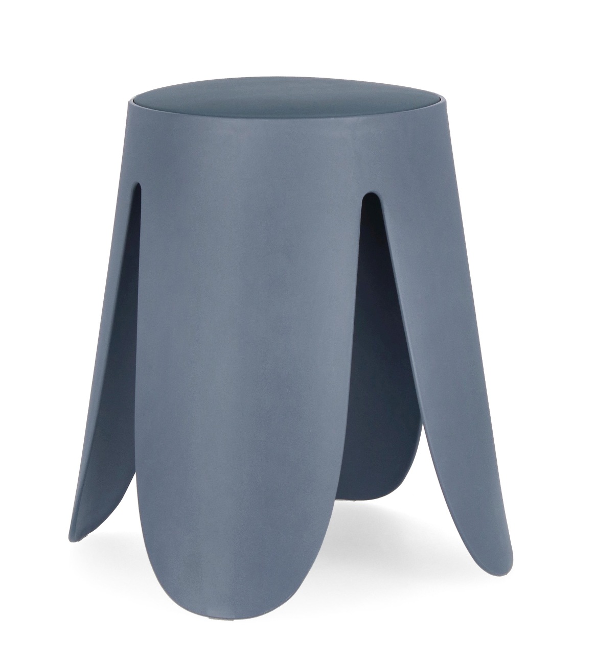 Der Hocker Imogen überzeugt mit seinem modernen Stil. Gefertigt wurde er aus Kunststoff, welcher einen blauen Farbton besitzt. Die Sitzfläche ist aus Kunstleder und hat eine blaue Farbe. Der Hocker besitzt einen Durchmesser von 37 cm.