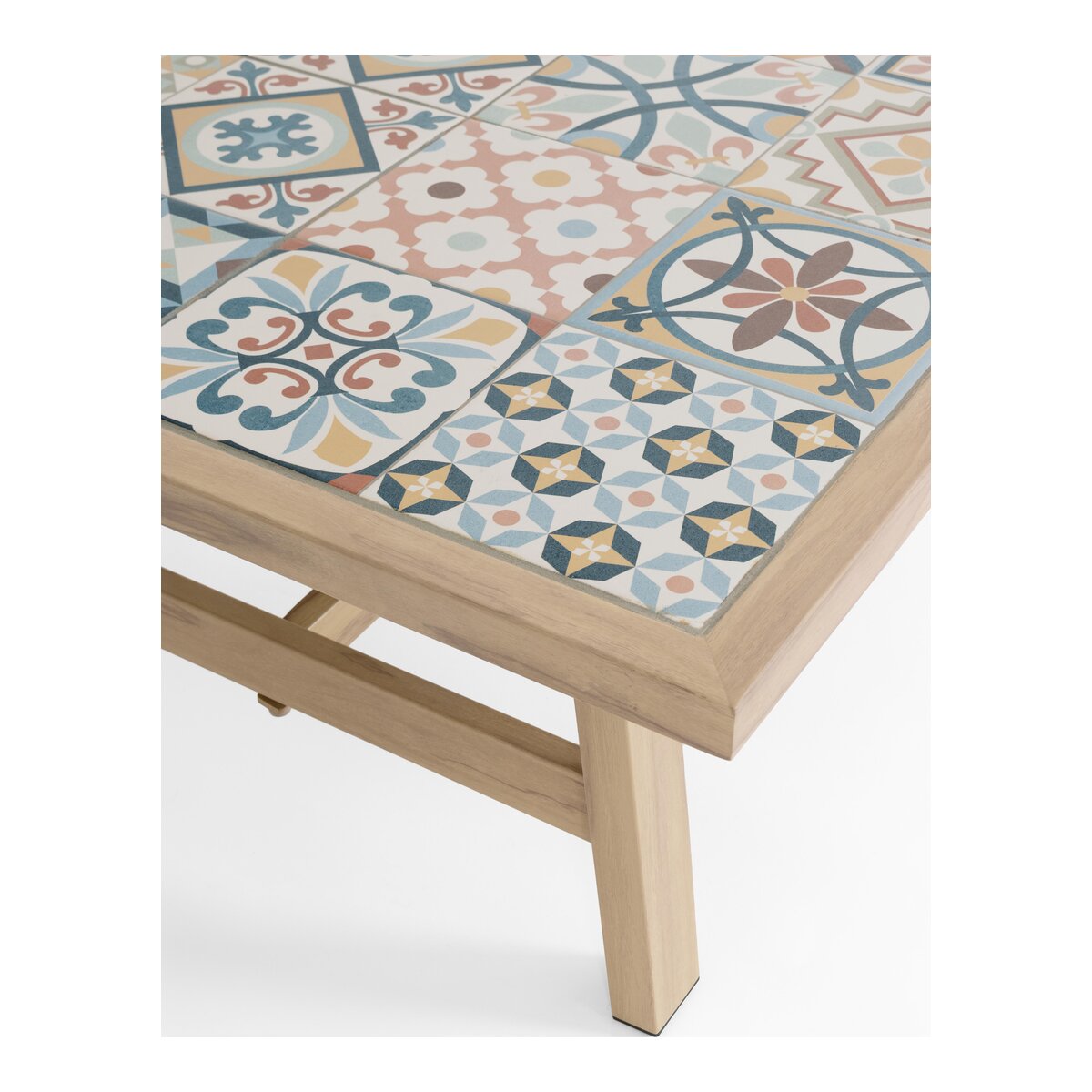Gartenecksofa Kalimera - Aluminium Desert Sand, Olefin Taupe, inkl. Couchtisch