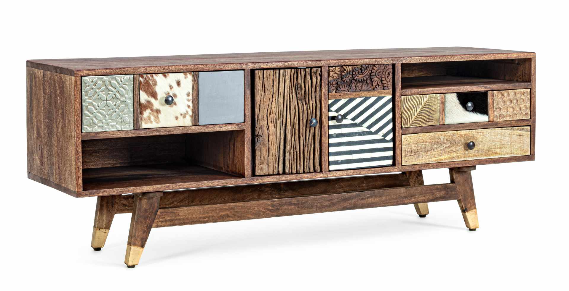 TV-Board Dhaval aus Mangoholz, 140 cm TV-Board Dhaval aus Mangoholz, 140 cm