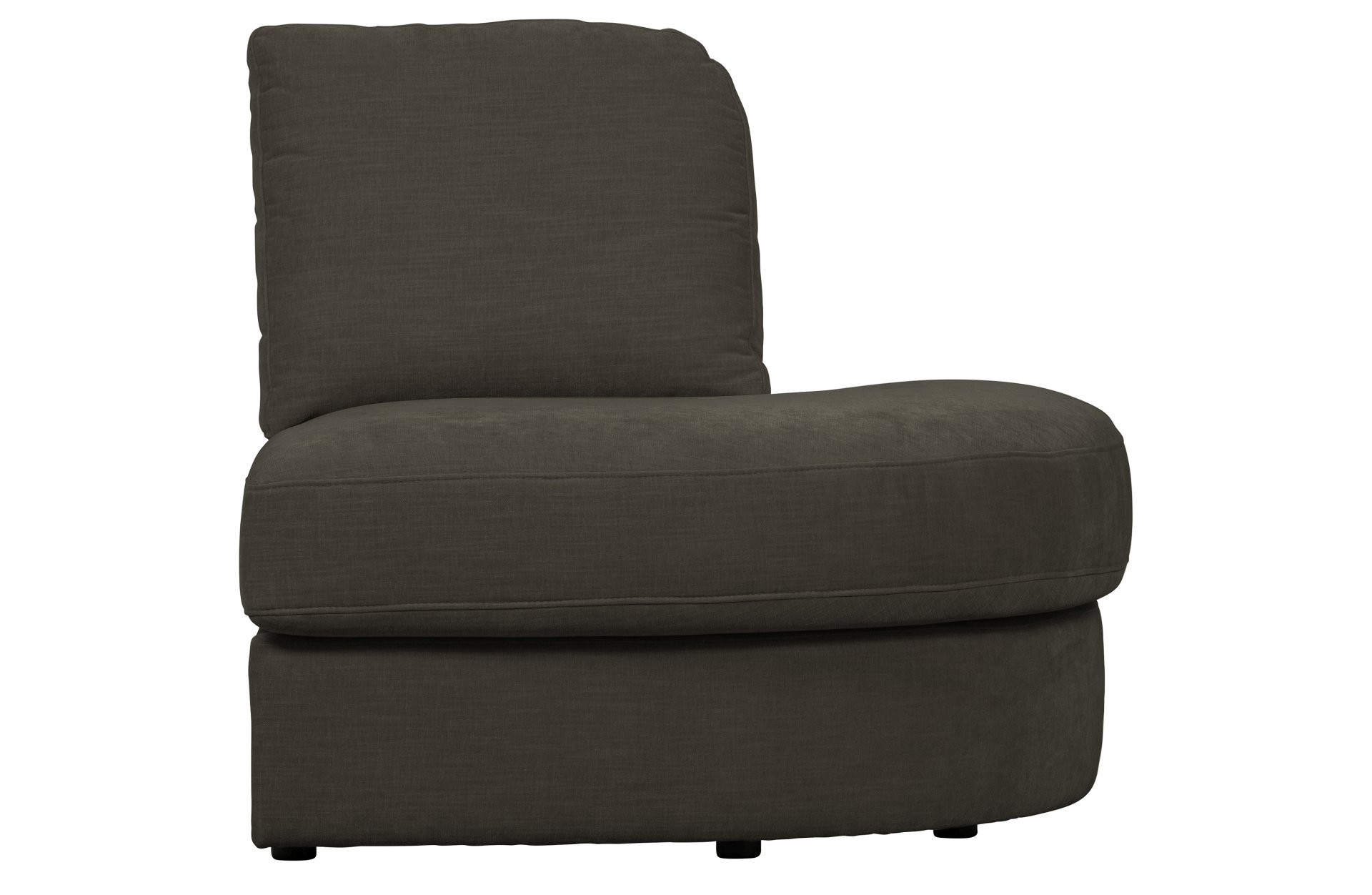 Modulsofa Family 1-Seat Eck-Element Rund Rechts, Anthrazit Modulsofa Family 1-Seat Eck-Element Rund Rechts, Anthrazit