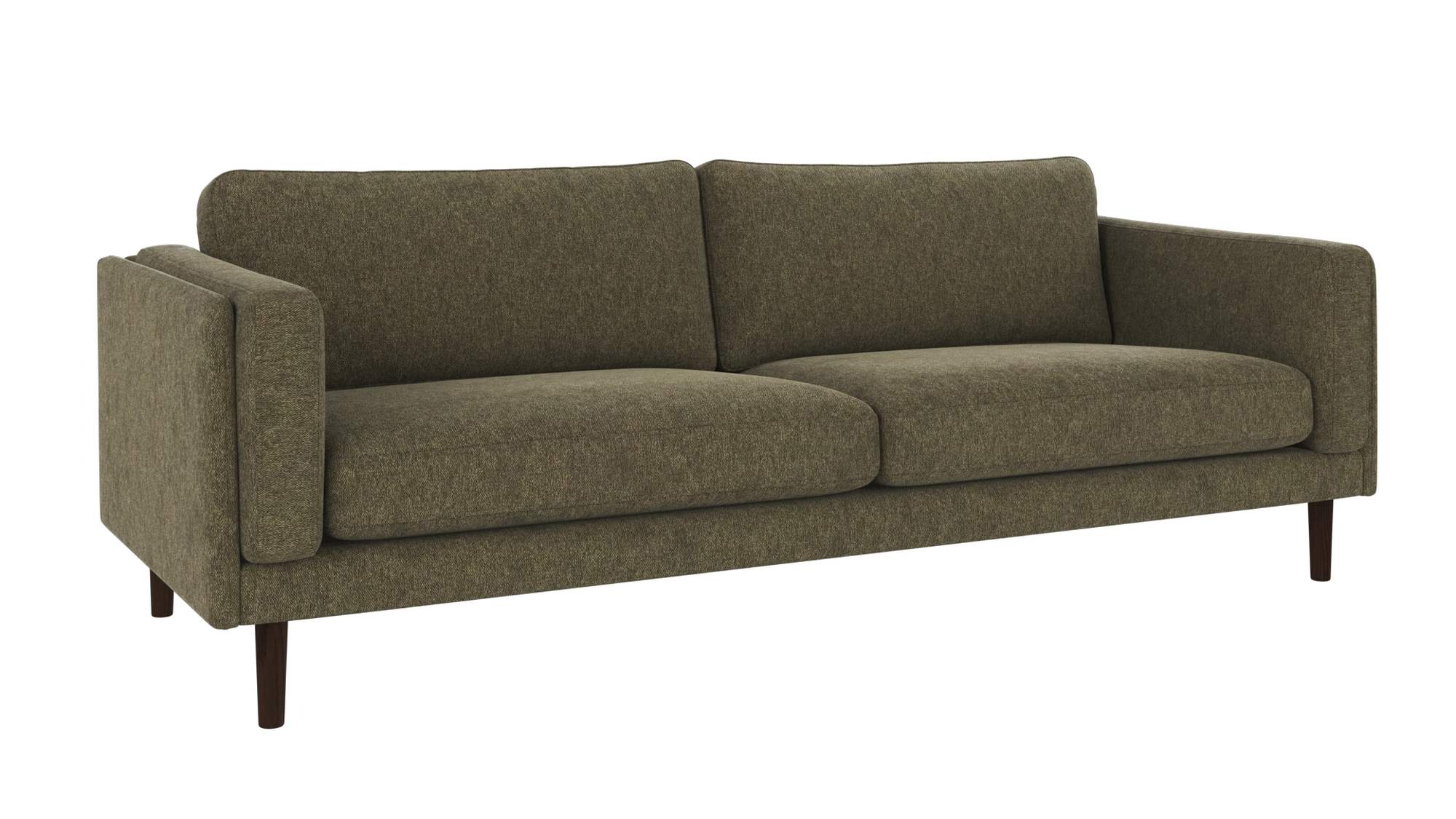 Sofa Braden 3-Sitzer, Beine Braun, Bezug Brenda Grün – überzeugt mit zeitlosem Stil. Sofa Braden 3-Sitzer, Beine Braun, Bezug Brenda Grün