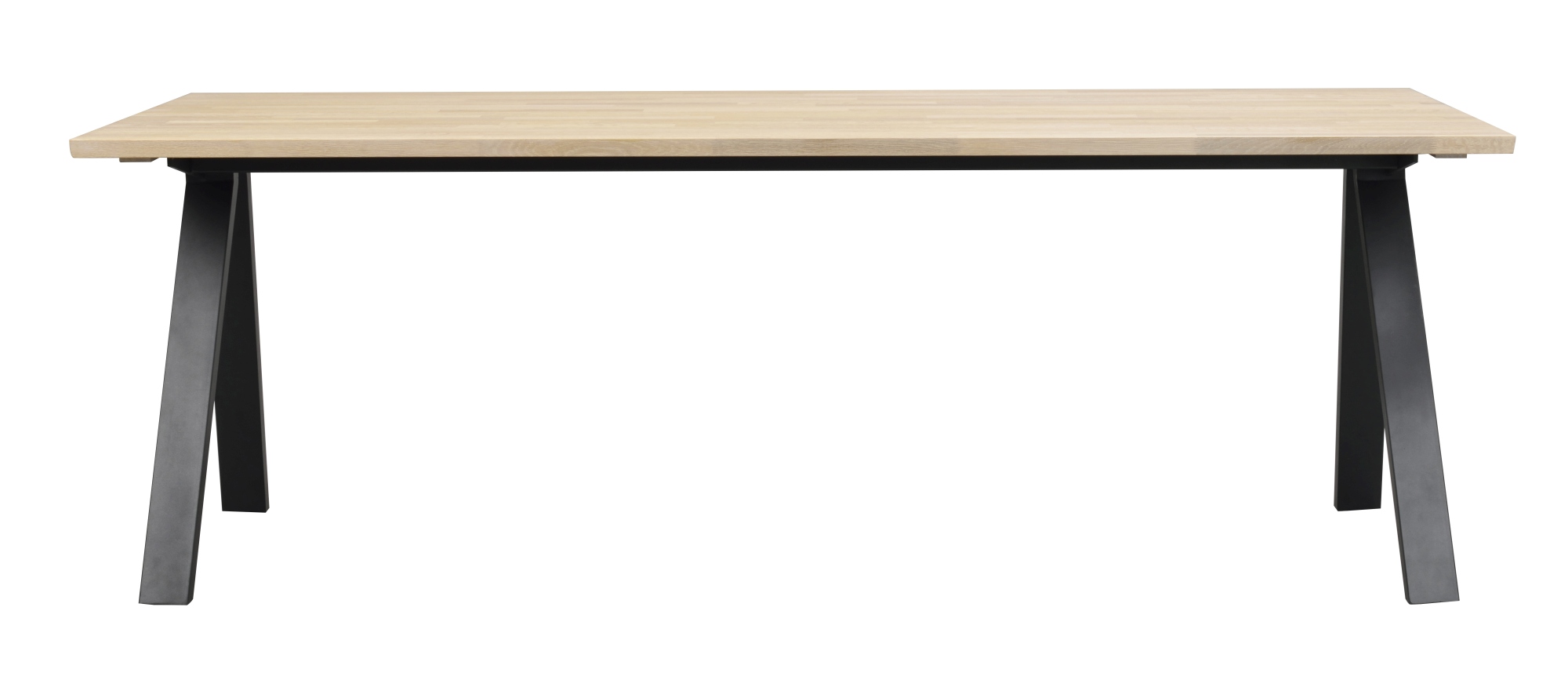 Hochwertiger Esstisch Carradale A-Gestell, Eiche Weiß pigmentiert, 220x100cm für jede Einrichtung.