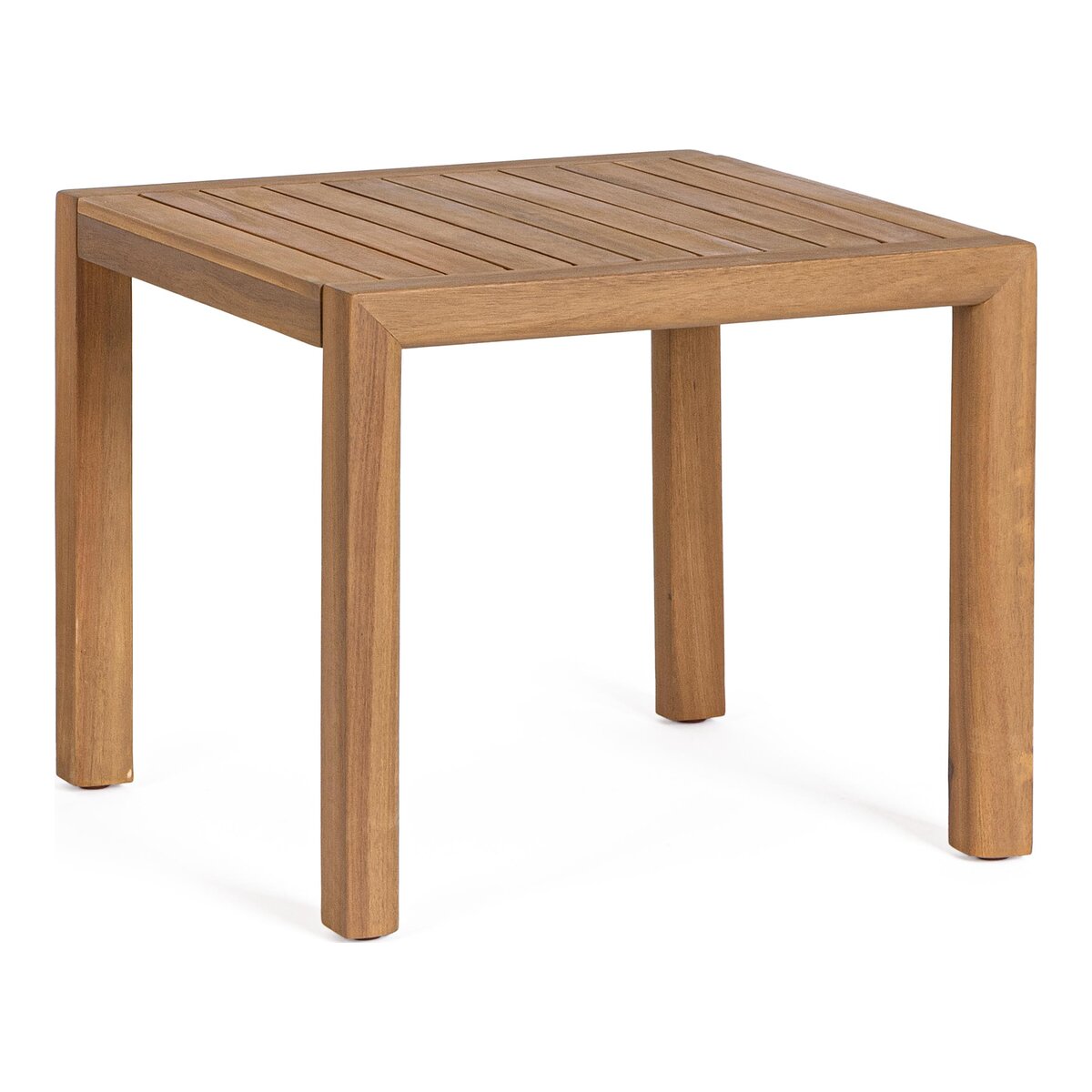 Gartencouchtisch Danubio - Akazienholz Natur, Teak-Optik, 47 x 47 cm