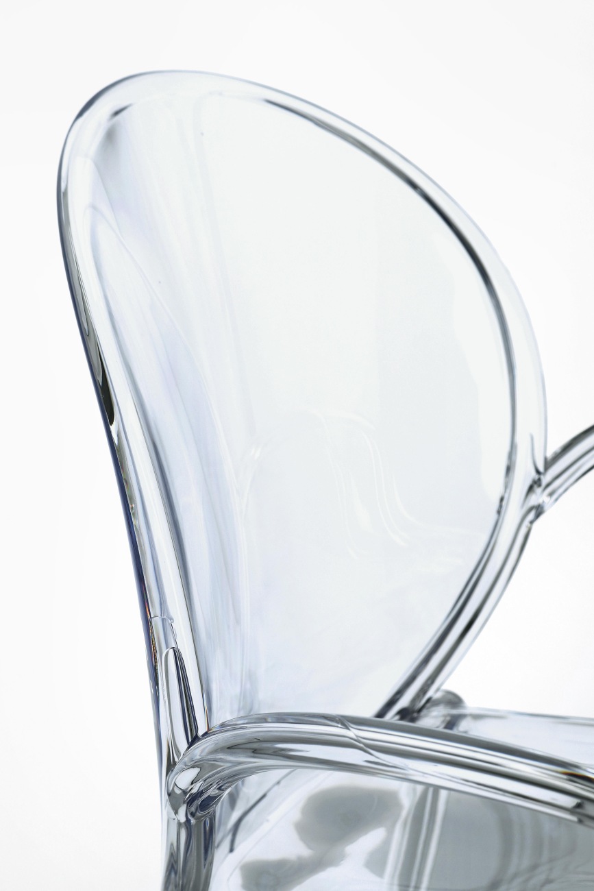 Gartenstuhl Camilla 4er-Set mit Armlehne, Transparent