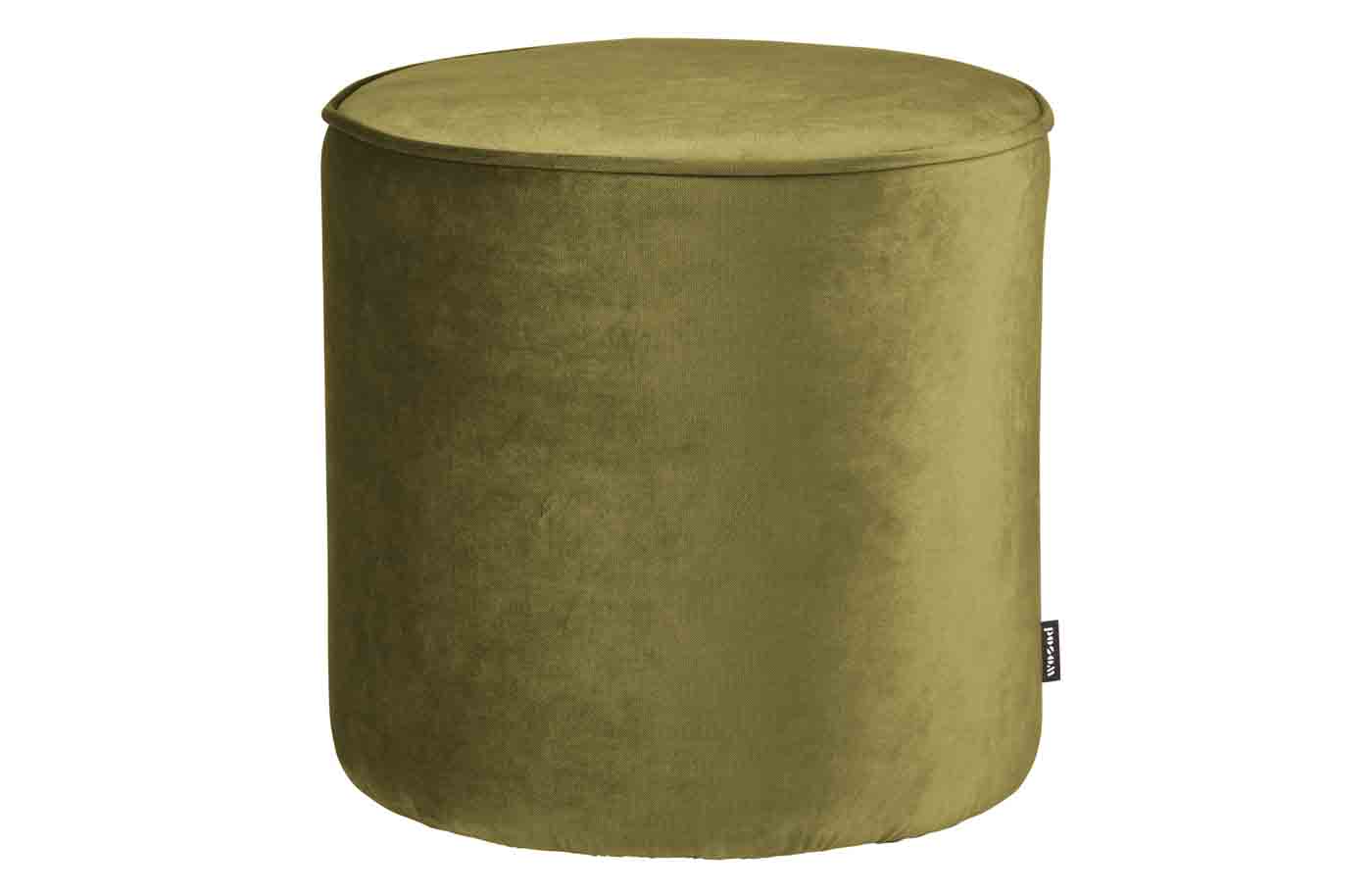 Hocker Sara Samt, Ø 46cm Army Hocker Sara Samt, Ø 46cm Army