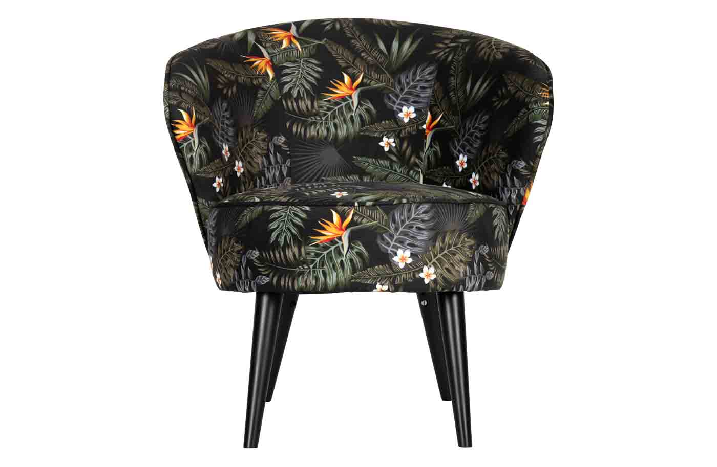 Bequemer Design Sessel gepolstert mit besonderem Blumenmuster Print