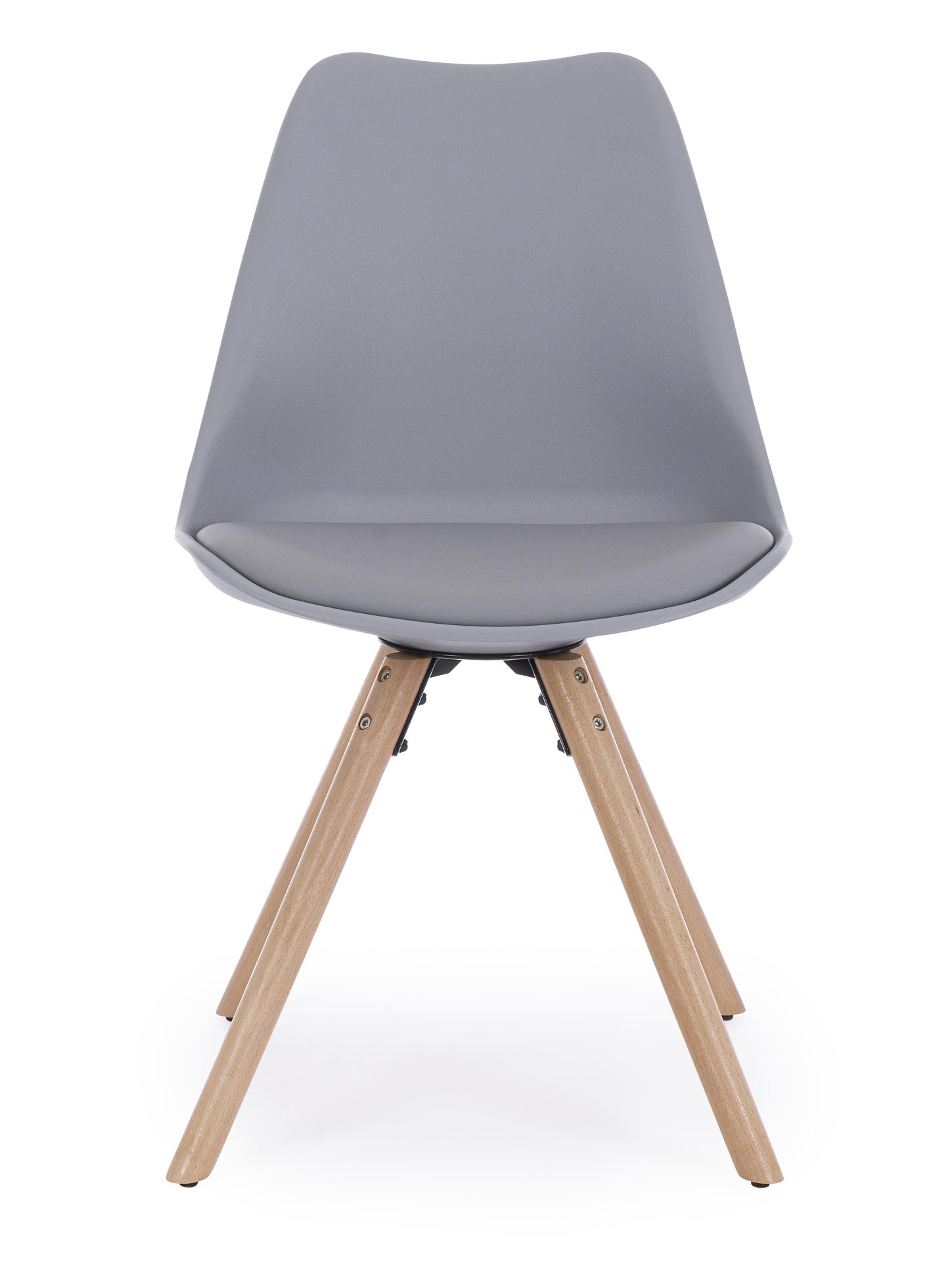 Der Stuhl New Trend überzeugt mit seinem modernem Design. Gefertigt wurde der Stuhl aus Kunststoff, welcher einen grauen Farbton besitzt. Das Gestell ist aus Buchenholz. Die Sitzhöhe des Stuhls ist 49 cm