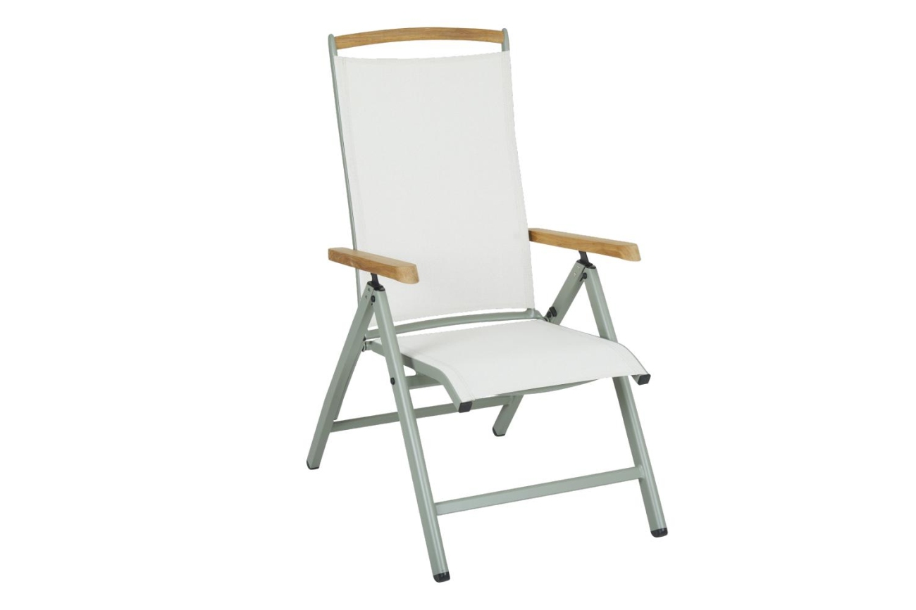 Gartenstuhl Andy mit Teakholz, Grün Gartenstuhl Andy mit Teakholz, Grün