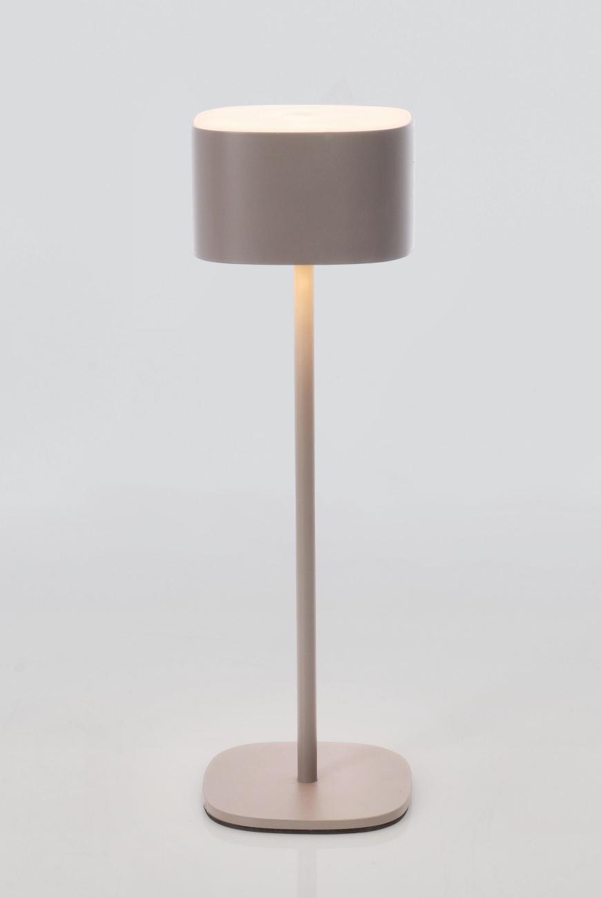 Gartentischleuchte Naimi mit LED, Grau