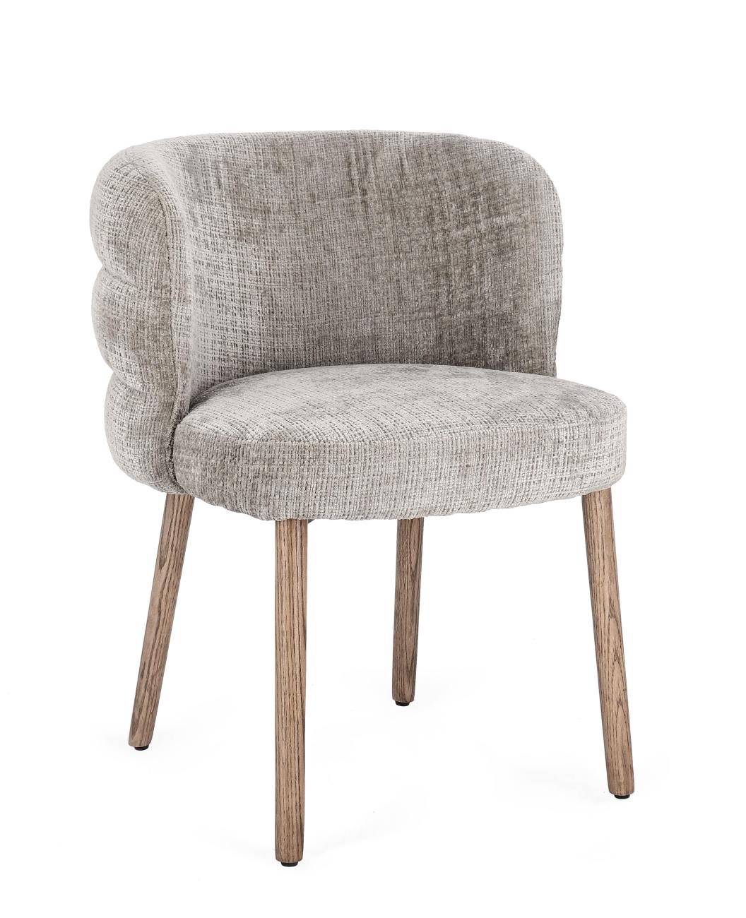 Esszimmerstuhl Ilma aus Stoff, Aschgrau Esszimmerstuhl Ilma aus Stoff, Aschgrau