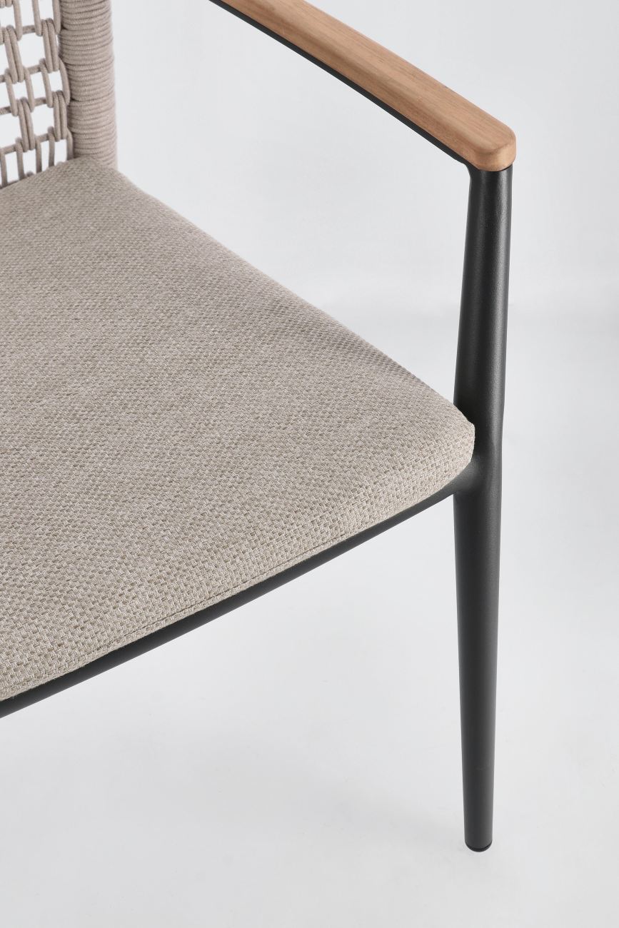 Gartenstuhl Maddox aus Aluminium, Anthrazit