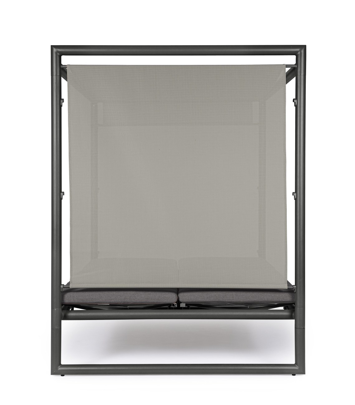 Gartendaybed Konnor aus Aluminium, Anthrazit