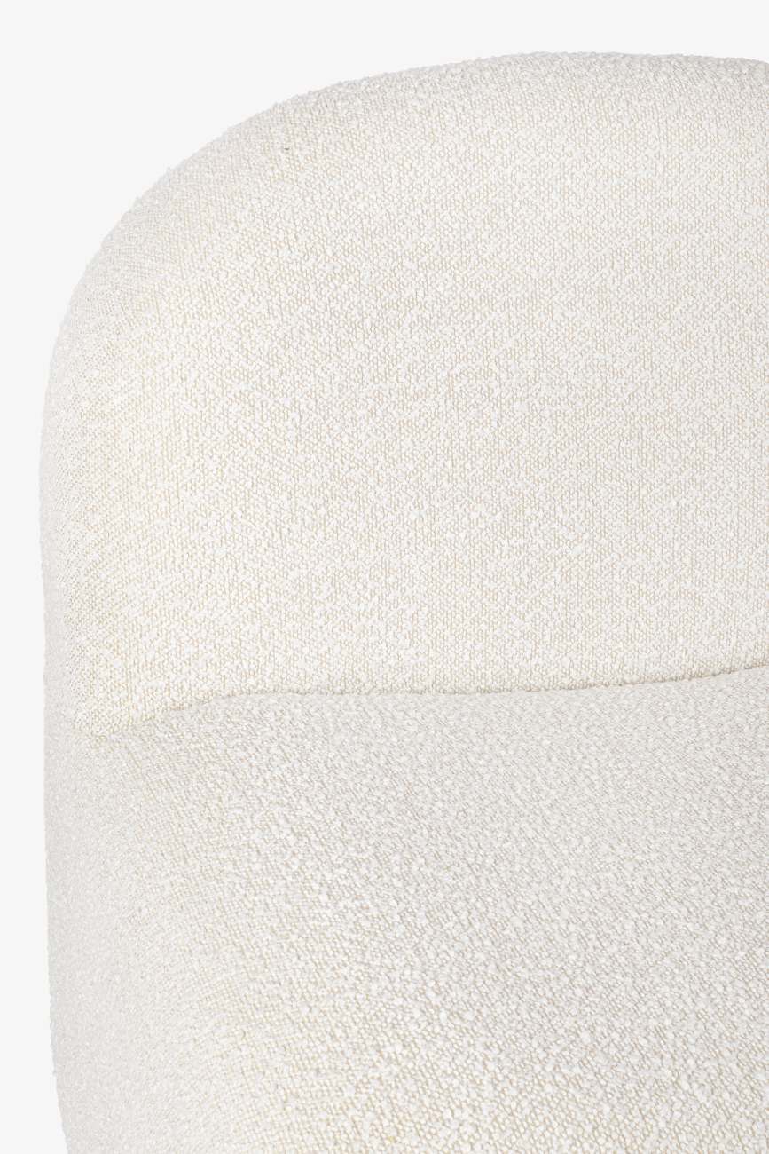 Sessel Bassilla aus Boucle-Stoff, Natur