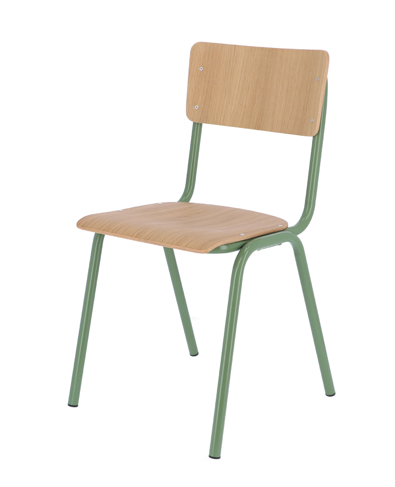 Stuhl Zero, stapelbar, Salbei / Eiche