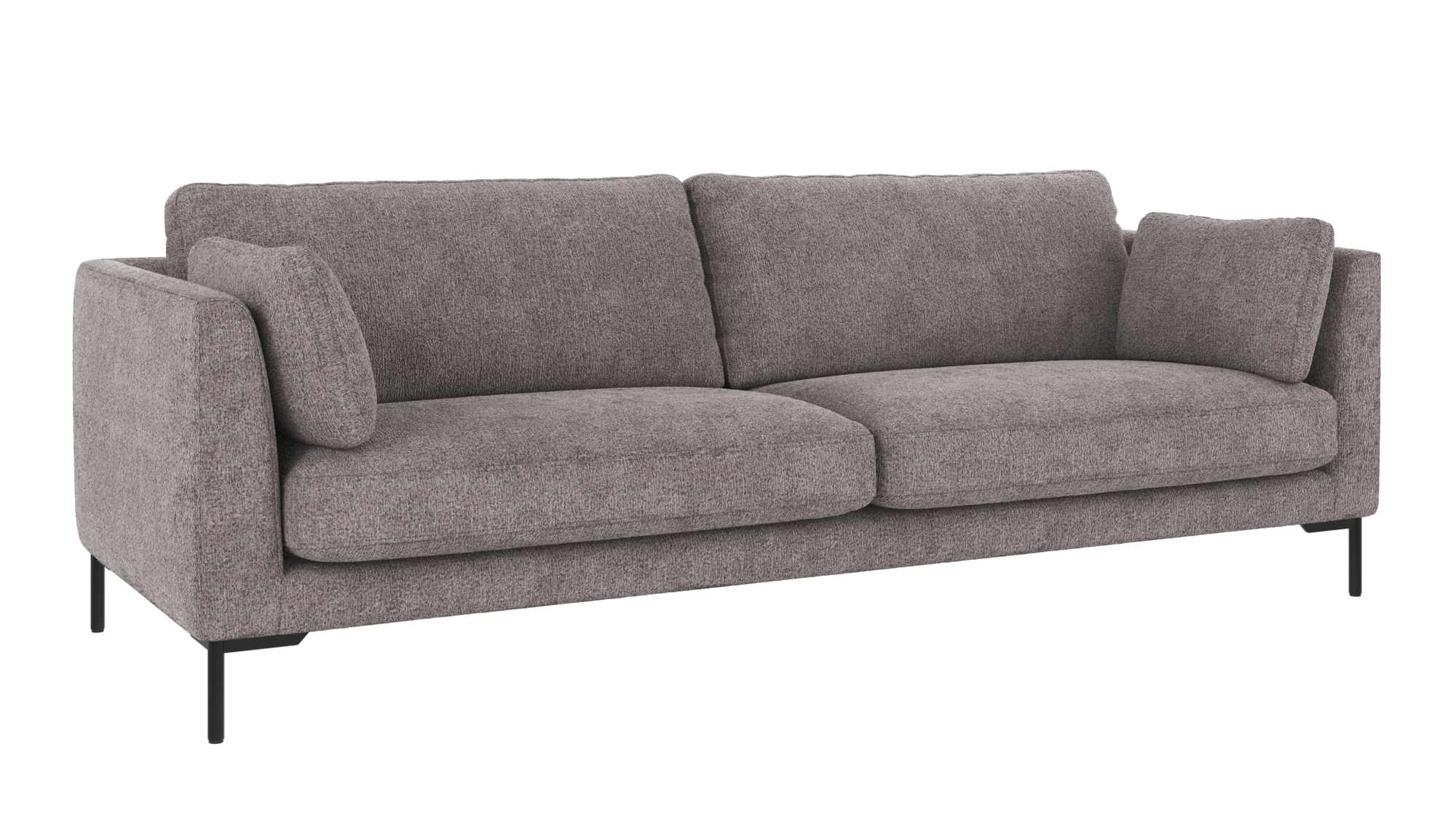 Hochwertiger Sofa Corwin 3-Sitzer, Bezug Greg Grau für jede Einrichtung. Sofa Corwin 3-Sitzer, Bezug Greg Grau