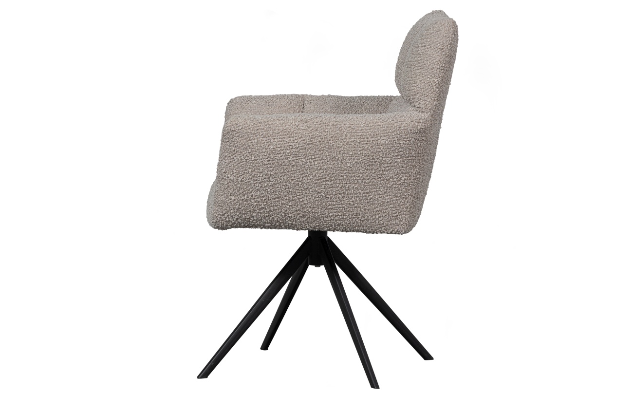 Esszimmerstuhl Vinny mit Armlehne, Sand