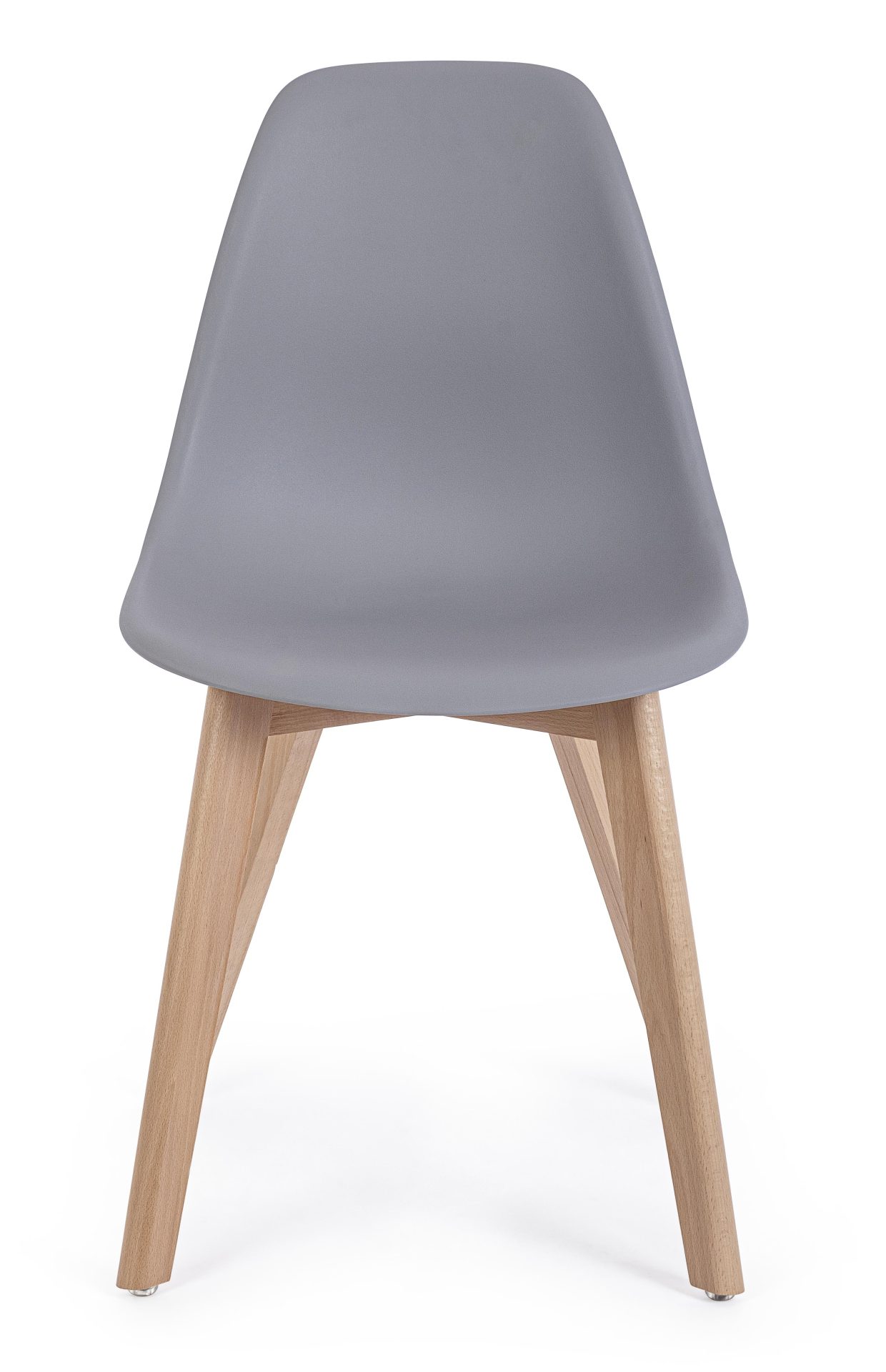 Der Stuhl System überzeugt mit seinem modernem Design. Gefertigt wurde der Stuhl aus Kunststoff, welcher einen grauen Farbton besitzt. Das Gestell ist aus Buchenholz. Die Sitzhöhe des Stuhls ist 46 cm