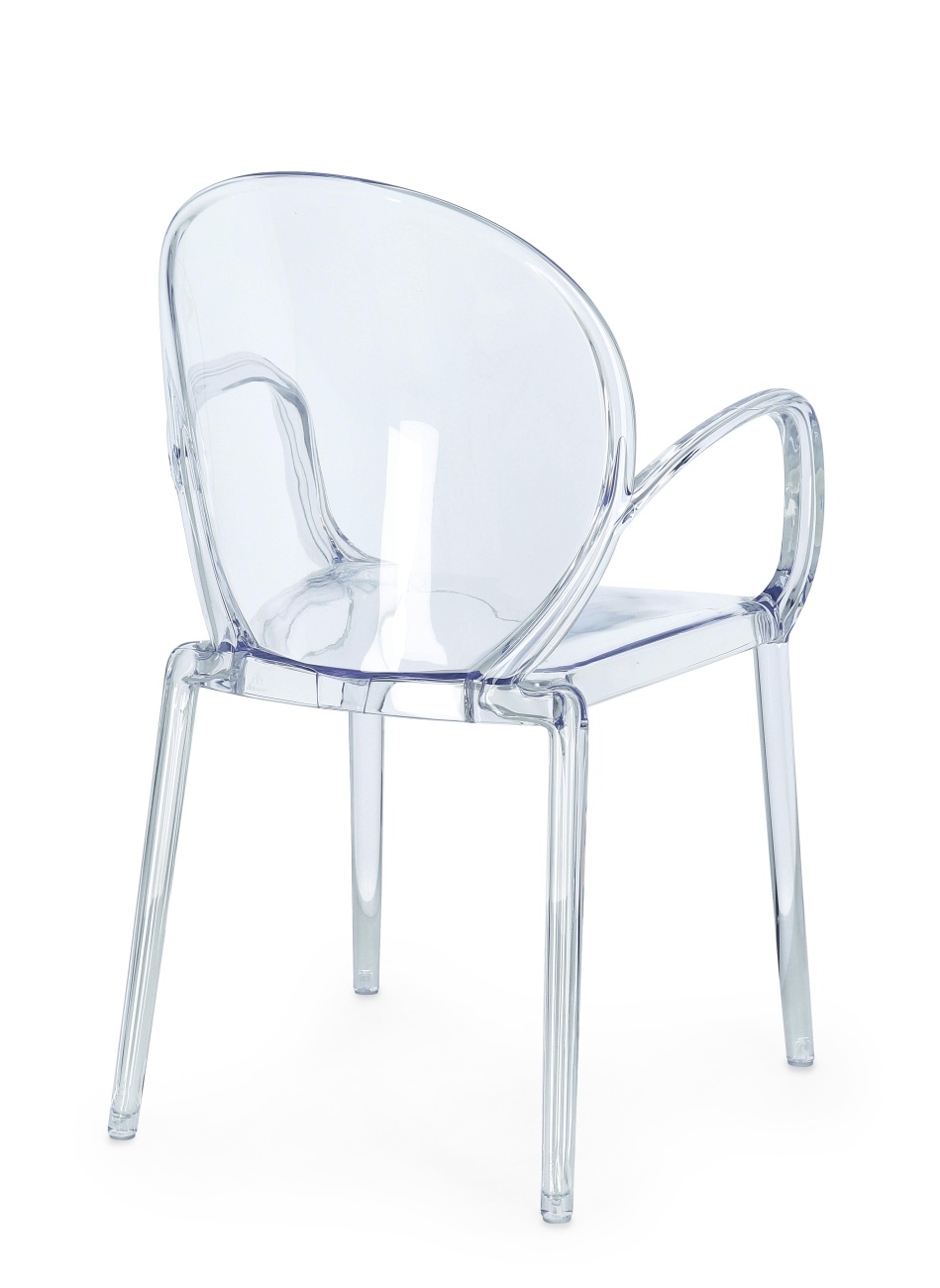 Gartenstuhl Camilla 4er-Set mit Armlehne, Transparent