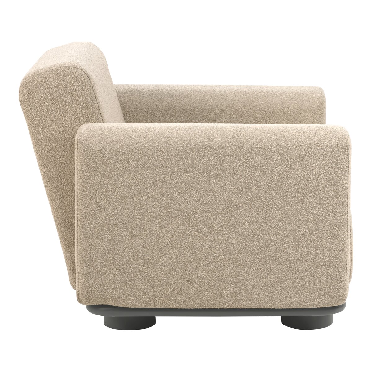 Gartensessel Bolster Anthrazit/Teddy Beige - aus Aluminium, wasserabweisende Kissen