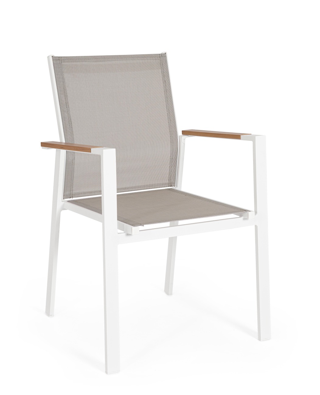 Gartenstuhl Heta aus Aluminium, Weiß Gartenstuhl Heta aus Aluminium, Weiß