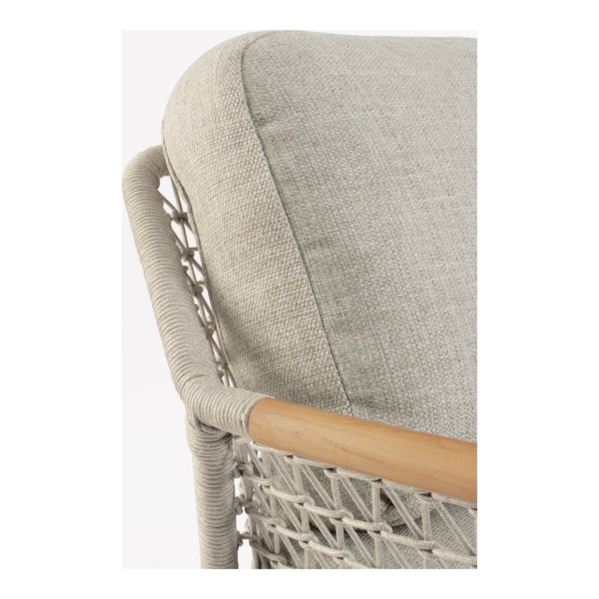 3-Sitzer Gartensofa Eulero - Aluminium Pelikan & Olefin-Geflecht Grau, inkl. Kissen
