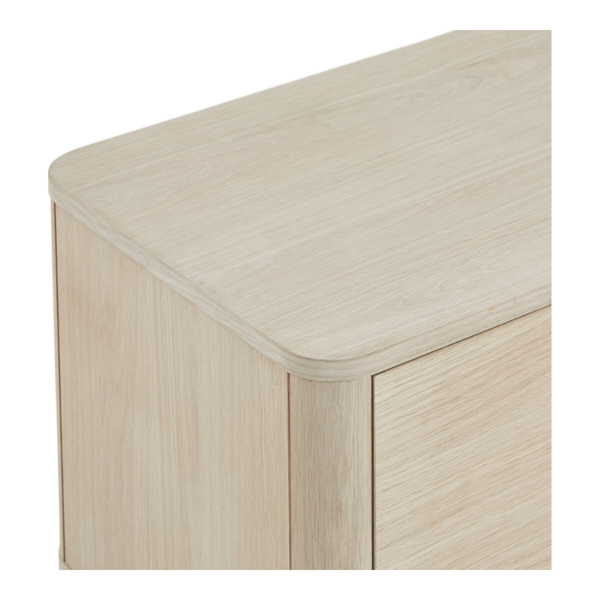 TV-Board Gorbin Eiche Whitewash 180 cm - mit Türen & Soft-Close