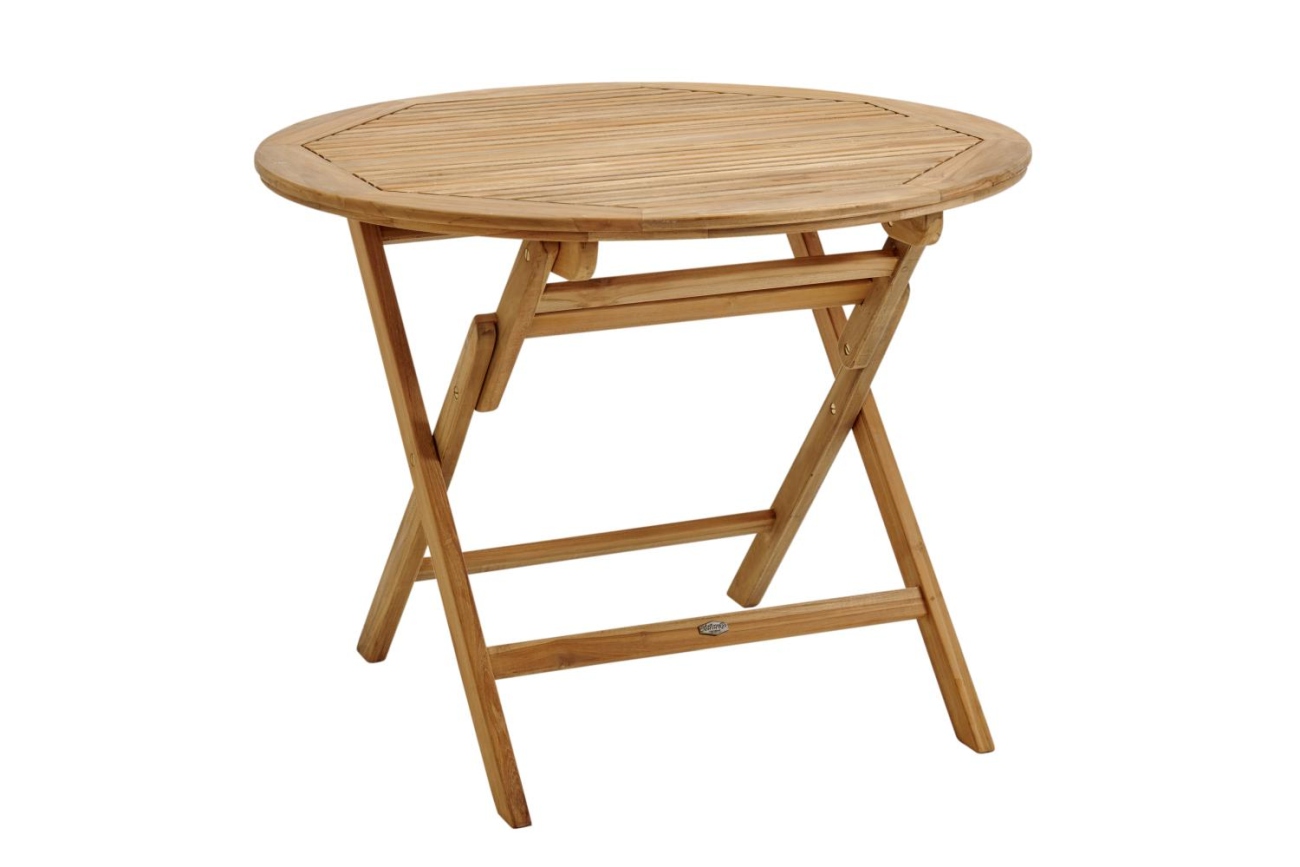 Gartenesstisch Turin aus Teakholz Rund, Ø 100 cm Gartenesstisch Turin aus Teakholz Rund, Ø 100 cm