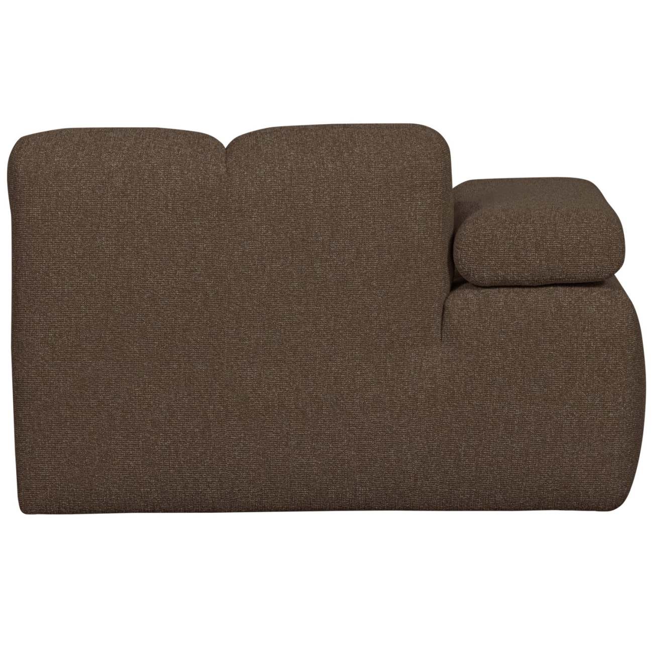 Modulsofa Mojo Boucle Chaiselongue-Links, Braun