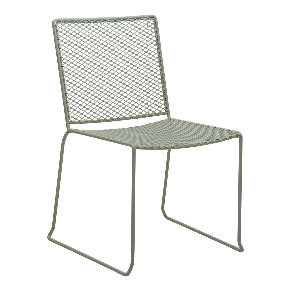 Gartenstuhl Haru aus Metall - Stapelbar, Dusty Green