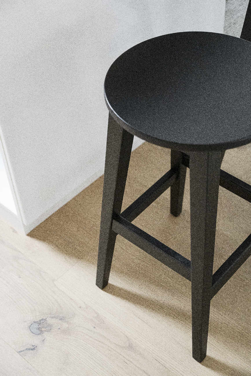 Hochwertiger Barhocker Austin 2er Set, Eiche Schwarz für jede Einrichtung.