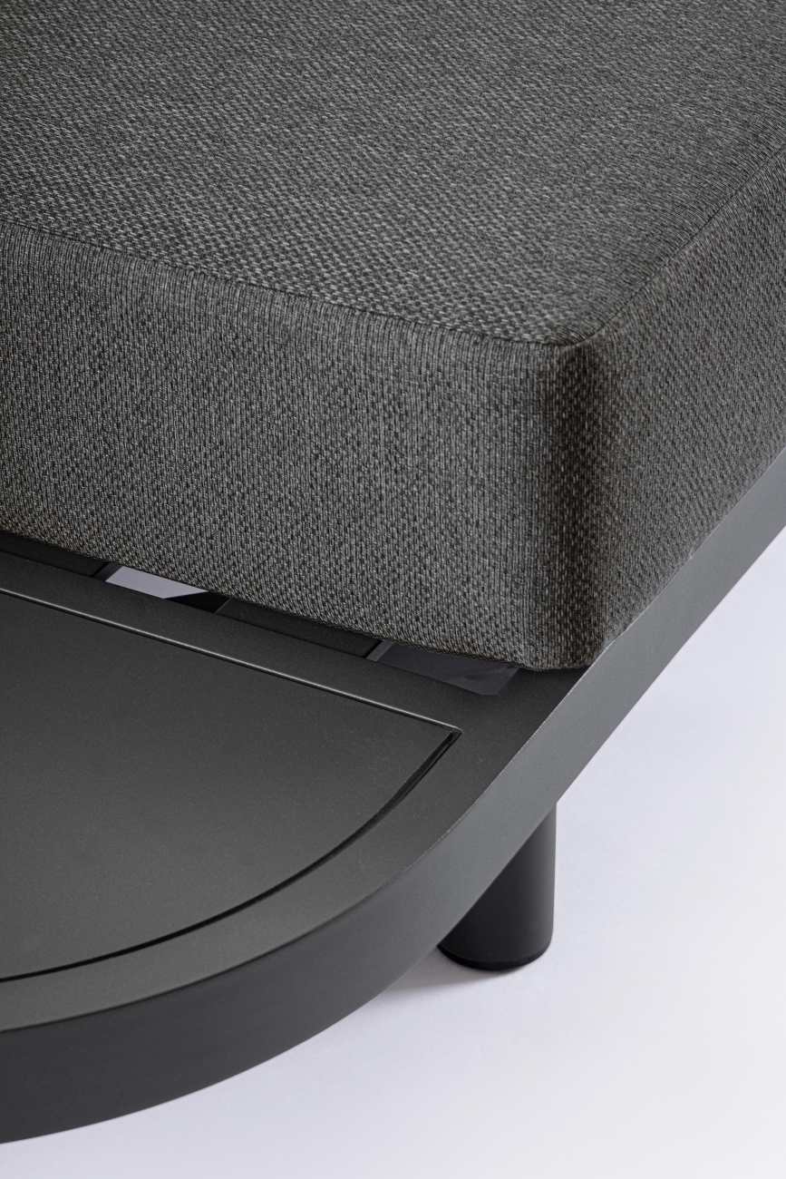 Gartenecksofa Hercules Inkl. Couchtisch-Set, Anthrazit