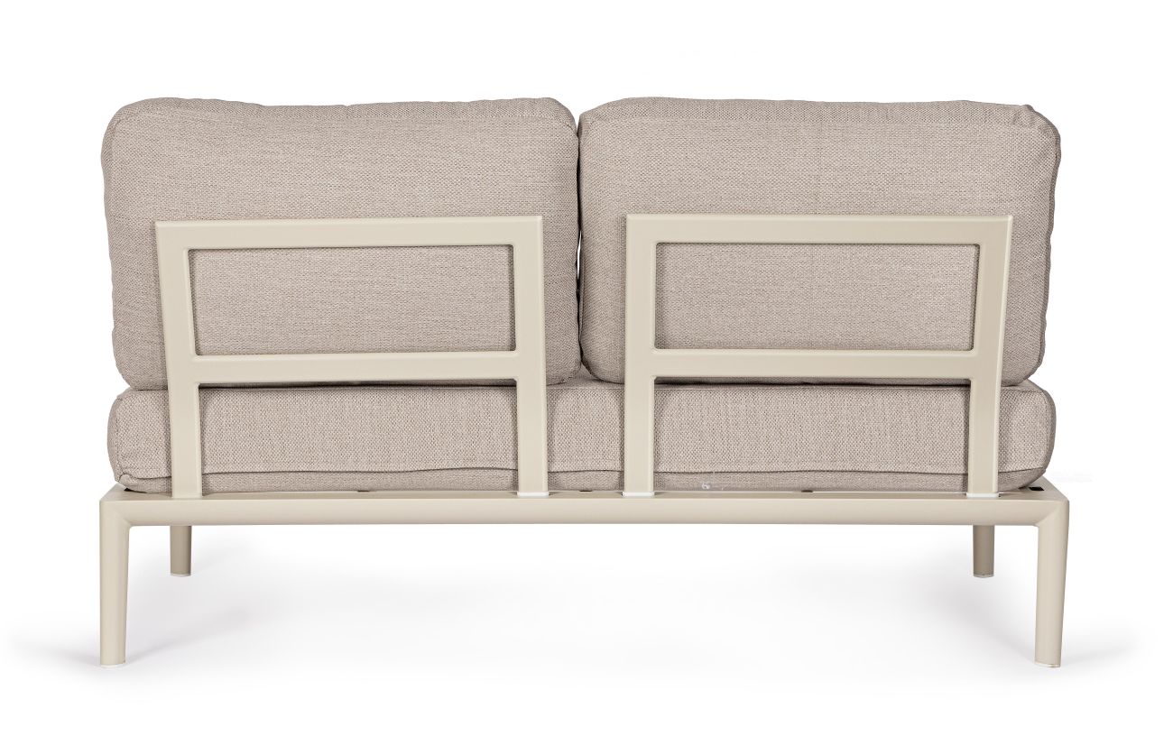 Gartenmodulsofa Gerald aus Aluminium Einzel-Element, Pelikan