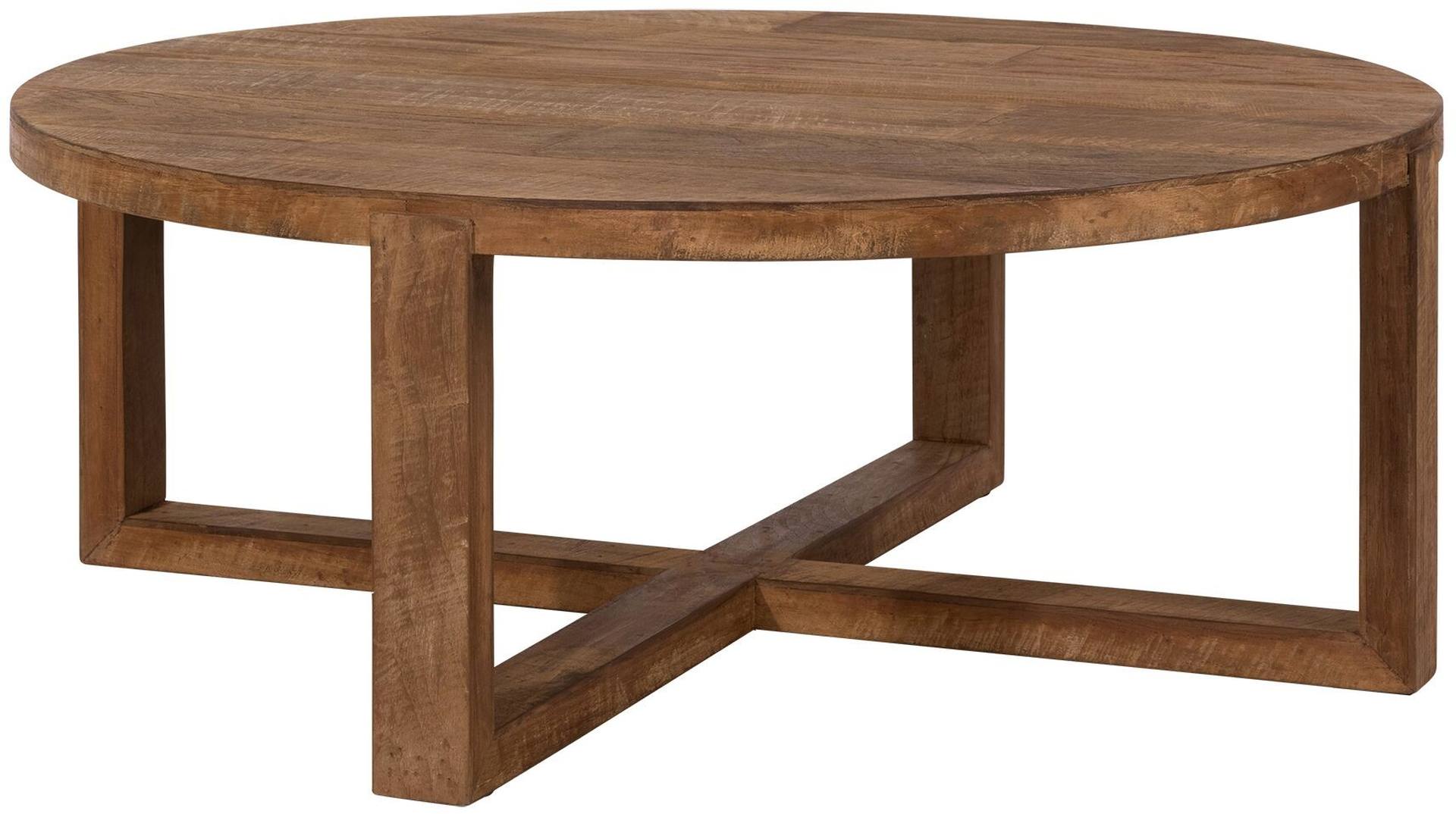 Couchtisch Classic Rund aus recyceltem Teakholz Couchtisch Classic Rund aus recyceltem Teakholz
