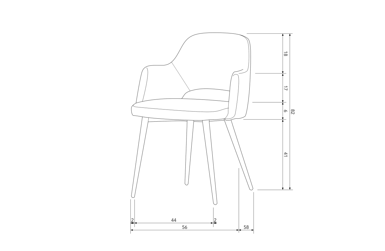 Der Esszimmerstuhl Ferdy überzeugt mit seinem modernen Design. Gefertigt wurde er aus Cordbezug, welches einen Beigen Farbton besitzt. Das Gestell ist aus Metall und hat eine schwarze Farbe. Die Sitzhöhe des Stuhls beträgt 47 cm