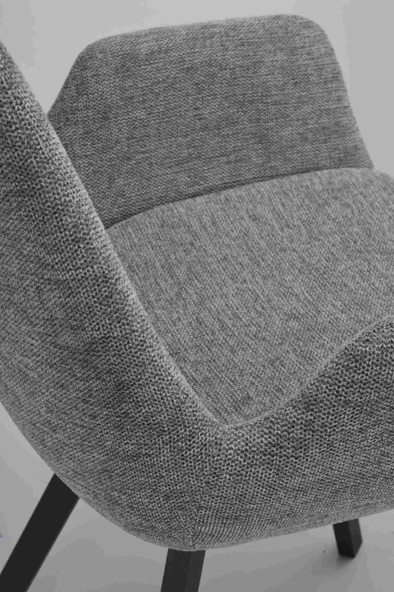 Edles Möbelstück: Stuhl Norwell 2er Set mit Drehfunktion, Grau für stilvolle Einrichtung.