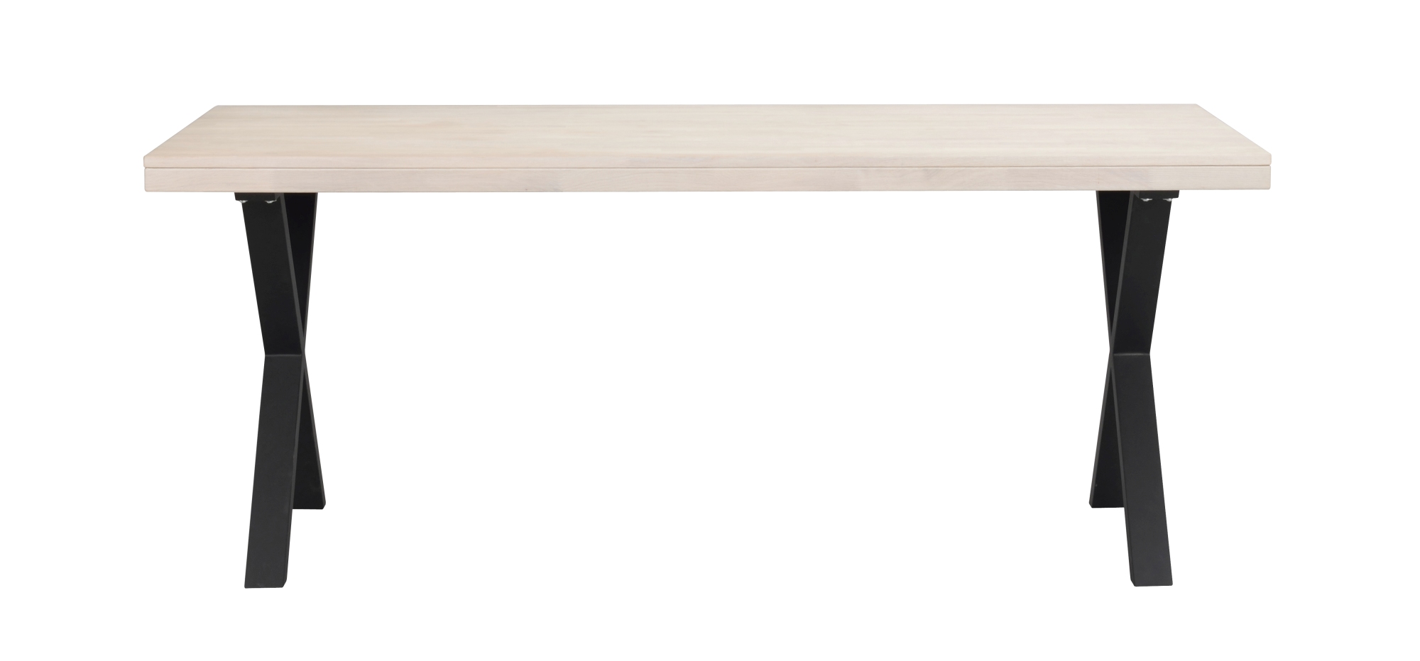 Machen Sie Ihr Zuhause komplett mit Esstisch Brooklyn, X-Gestell, 170cm, Whitewash.